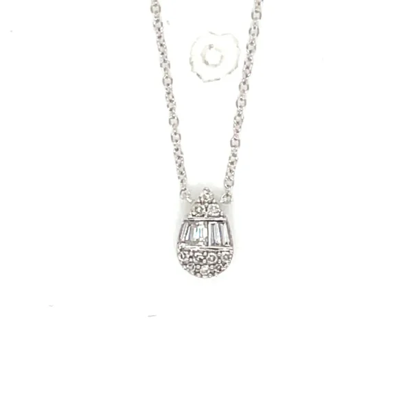 Teardrop Diamond Pendant Necklace