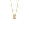Teardrop Diamond Pendant Necklace