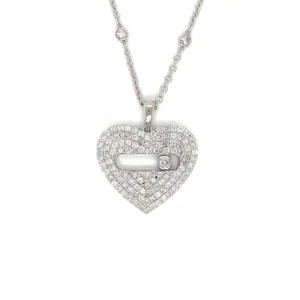 Diamond Heart Pendant Necklace