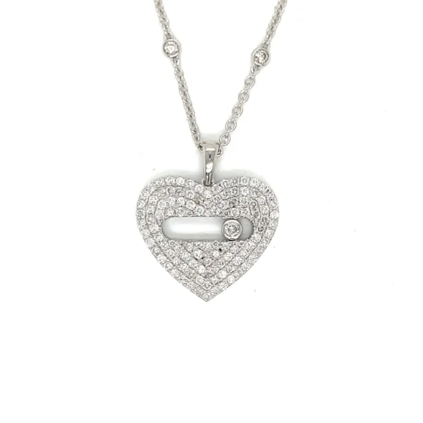 Diamond Heart Pendant Necklace