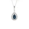 Pear Gemstone Drop Necklace