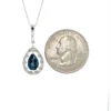 Pear Gemstone Drop Necklace
