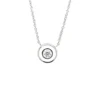 Round Diamond Enamel Necklace