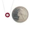 Red Enamel Diamond Necklace