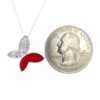 Red Butterfly Pendant Necklace