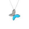 Turquoise Butterfly Pendant Necklace