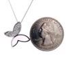 Pink Butterfly Diamond Necklace