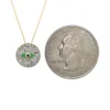 Green Evil Eye Pendant Necklace