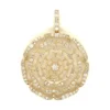 Diamond Floral Medallion Pendant