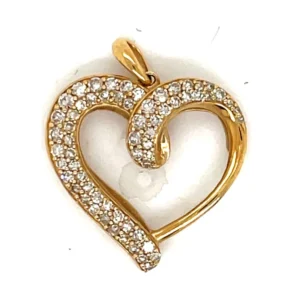Diamond Heart Pendant Necklace