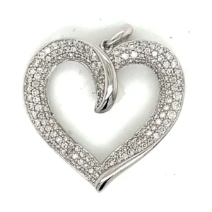 Diamond Heart Pendant Necklace