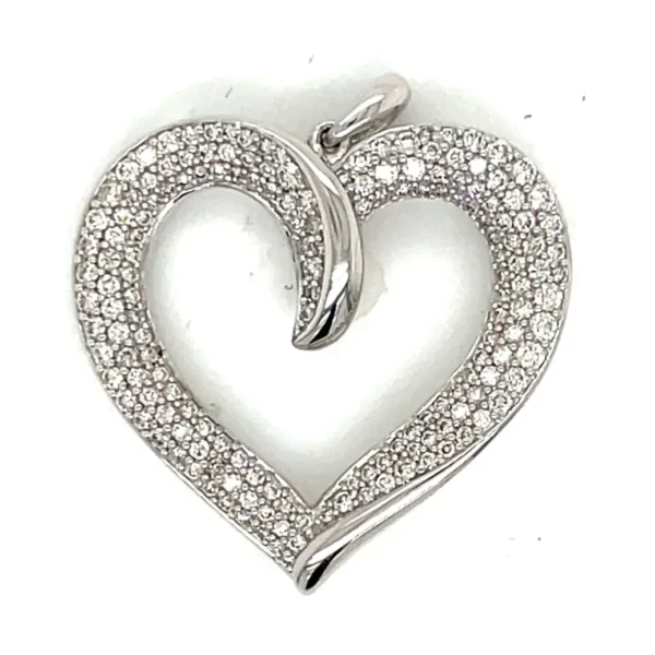 Diamond Heart Pendant Necklace