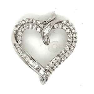 Heart Diamond Pendant Necklace