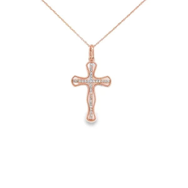 Diamond Cross Pendant Necklace