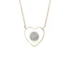 Enamel Heart Diamond Necklace