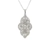 Diamond Filigree Pendant Necklace