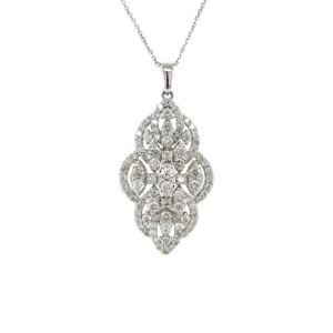 Diamond Filigree Pendant Necklace