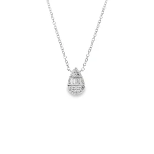 Teardrop Diamond Pendant Necklace