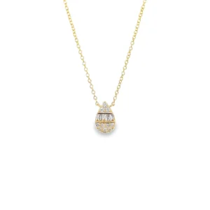 Teardrop Diamond Pendant Necklace