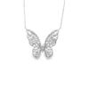 Diamond Butterfly Pendant Necklace