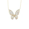 Butterfly Diamond Pendant Necklace