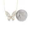 Butterfly Diamond Pendant Necklace