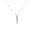 Diamond Bar Pendant Necklace