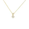 Two Stone Diamond Pendant Necklace
