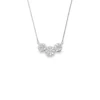 Three Cluster Diamond Necklace