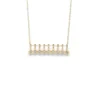 Diamond Bar Pendant Necklace