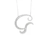 Swirl Diamond Pendant Necklace