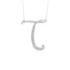 Initial Diamond Pendant Necklace