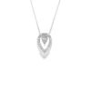 Teardrop Diamond Pendant Necklace