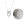 Teardrop Diamond Pendant Necklace