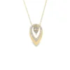 Teardrop Diamond Pendant Necklace