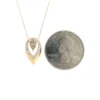 Teardrop Diamond Pendant Necklace