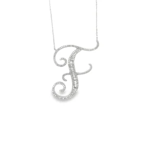 Script Initial Diamond Necklace