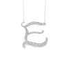 Diamond Letter E Necklace