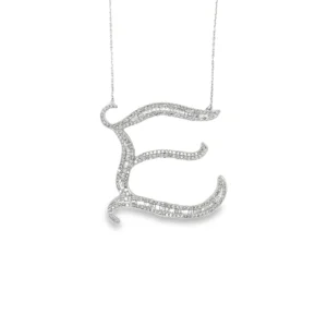 Diamond Letter E Necklace