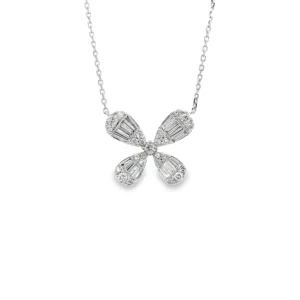Butterfly Diamond Pendant Necklace