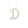 Diamond Initial D Necklace