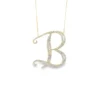 Diamond Initial B Necklace