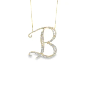 Diamond Initial B Necklace