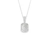 Baguette Diamond Pendant Necklace