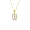 Baguette Diamond Geometric Pendant