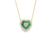 Emerald Heart Diamond Necklace