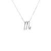 Diamond Initial M Necklace