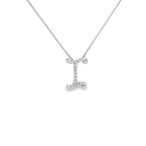 Diamond Initial Pendant Necklace