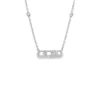 Diamond Bar Pendant Necklace