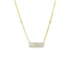 Diamond Bar Pendant Necklace